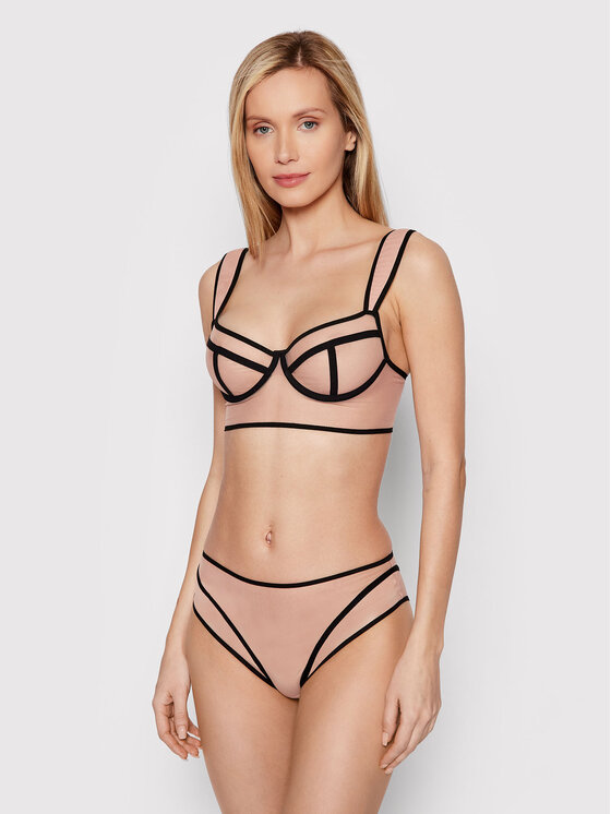 Undress Code Undress Code Klasične spodnje hlačke z visokim pasom Something Classy 384 Bež