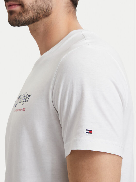 Tommy Hilfiger Tommy Hilfiger T-Shirt Brand Love MW0MW44875 Λευκό Regular Fit