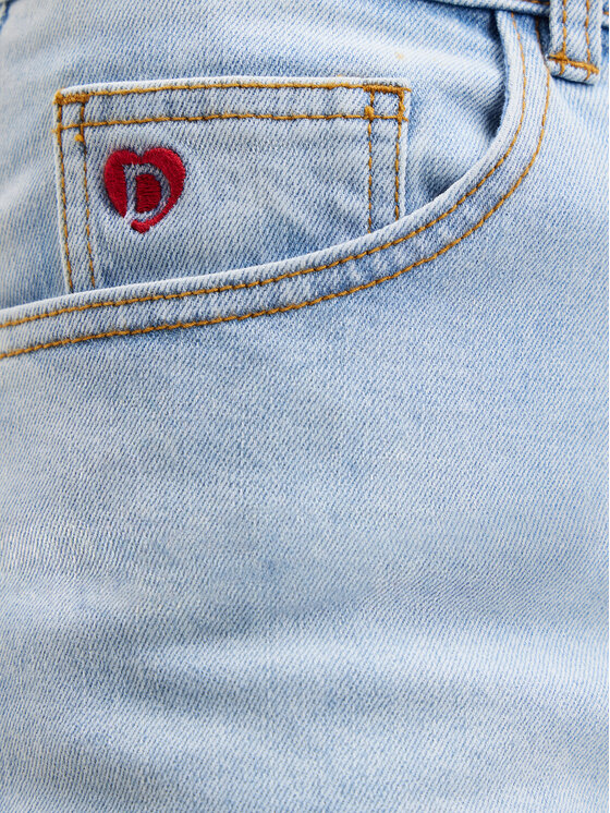 Desigual Desigual Jeansy Denver 24SWDD12 Světle modrá Cropped Fit