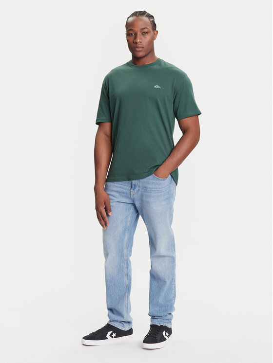 Quiksilver Quiksilver Majica Salt Water Ss EQYZT08204 Zelena Regular Fit