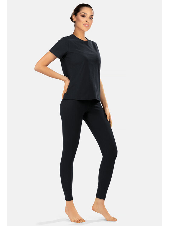 Feba Feba T-Shirt BLU03 Czarny Regular Fit