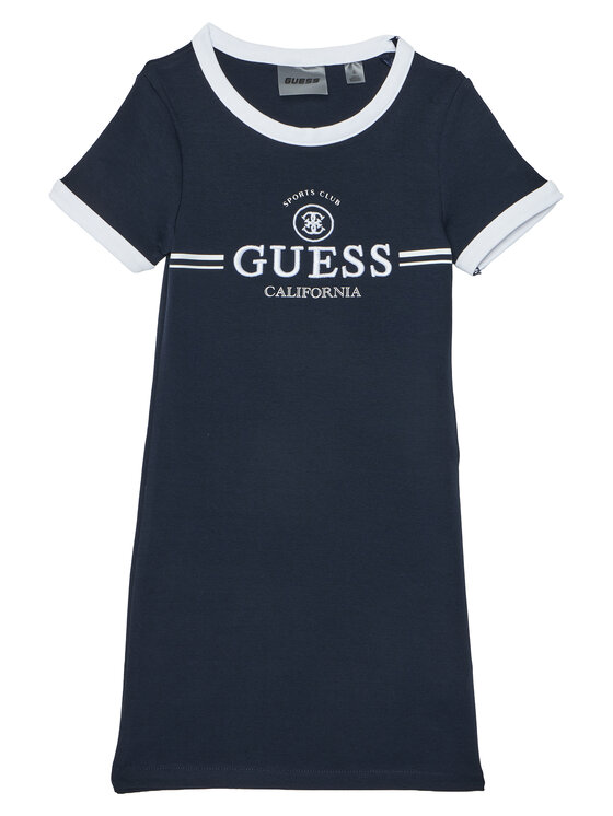 Guess Guess Kleid für den Alltag J6GK26 KCQX1 Dunkelblau Slim Fit