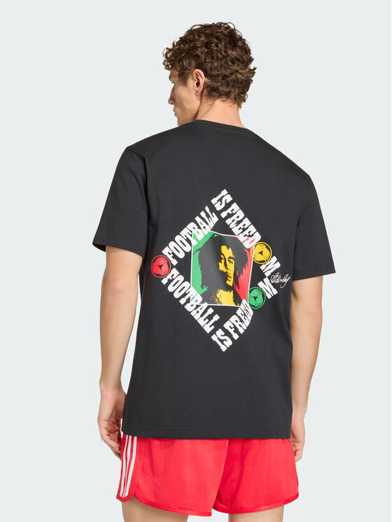 adidas adidas Koszulka techniczna Bob Marley Czarny Regular Fit