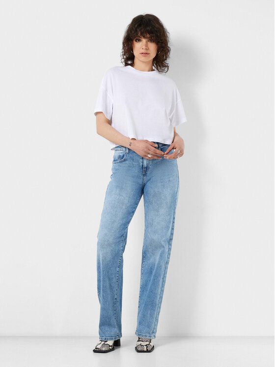 Noisy May Noisy May Marškinėliai Alena 27023863 Balta Cropped Fit