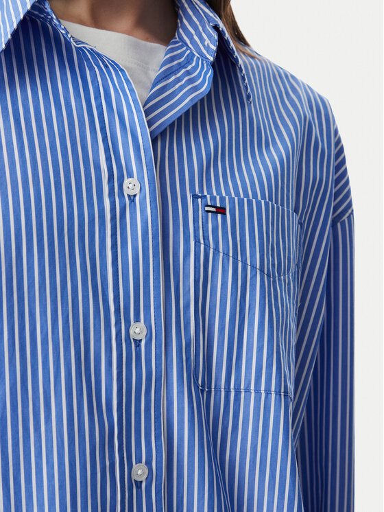 Tommy Jeans Tommy Jeans Риза Essential DW0DW22936 Син Oversize