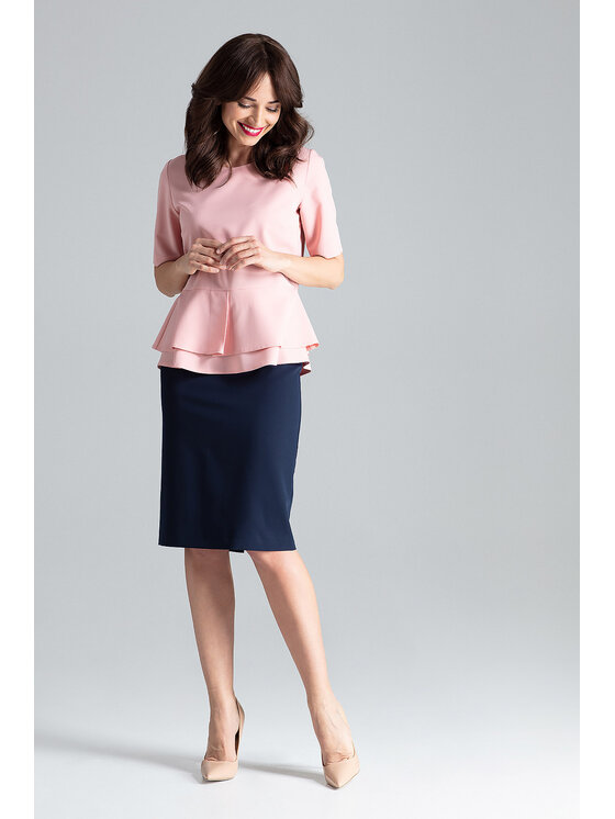 Lenitif Lenitif Blusa L026 Rosa Regular Fit