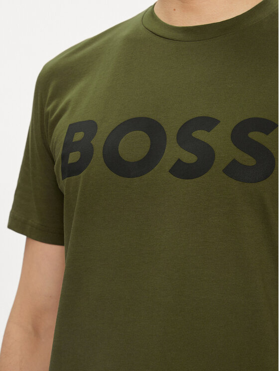 BOSS Boss Majica Thinking 1 50481923 Zelena Regular Fit
