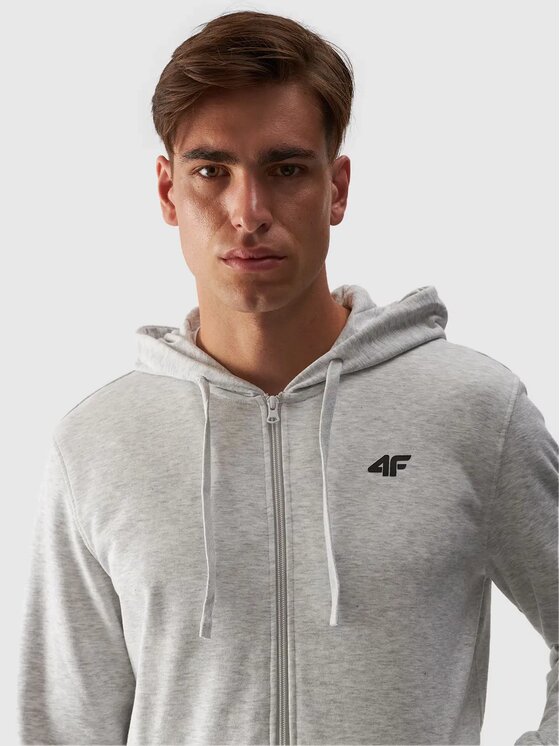 4F 4F Hanorac 4FWMM00TSWSM1466 Gri deschis Regular Fit