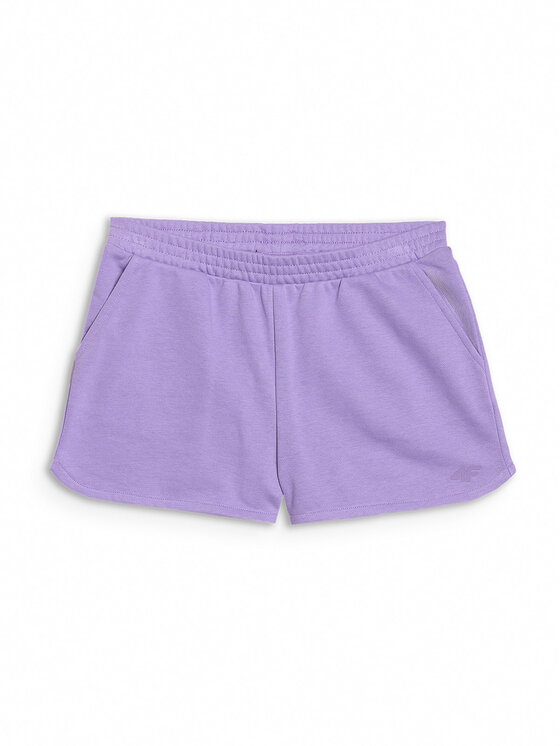4F 4F Szorty sportowe BASIC+ Fioletowy Regular Fit