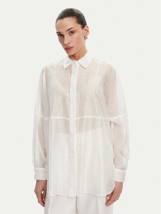 ACCESS FASHION ACCESS FASHION Cămașă 53-7068-104 Alb Loose Fit