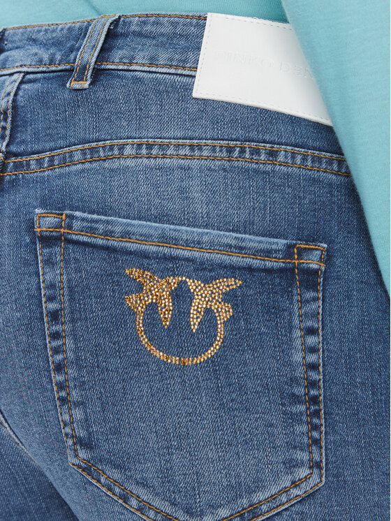 PINKO Pinko Džinsai Flora 100561 A0J8 Mėlyna Flared Leg