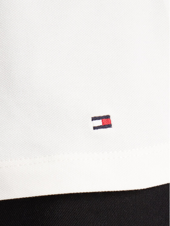 Tommy Hilfiger Tommy Hilfiger Тениска с яка и копчета Gold Button WW0WW45768 Екрю Slim Fit