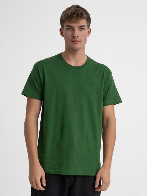 Urban City Urban City T-Shirt Koszulka Z Krótkim Rękawem Męska Urban City Zielona No Logo S Zielony Regular Fit