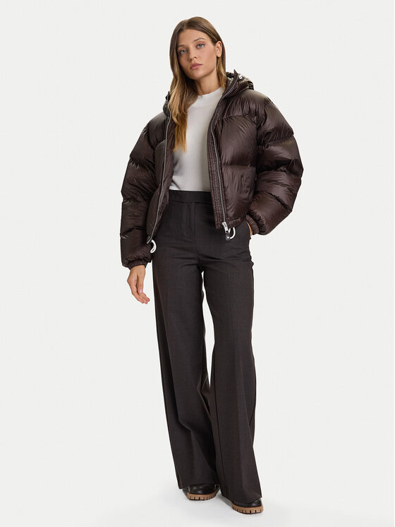 Tommy Hilfiger Tommy Hilfiger Pūkinė striukė WW0WW46541 Ruda Regular Fit