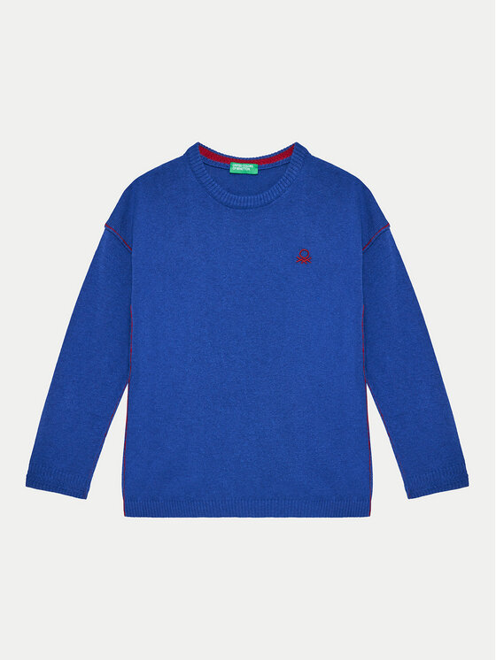 United Colors Of Benetton United Colors Of Benetton Svetr 1041H1025 Modrá Regular Fit