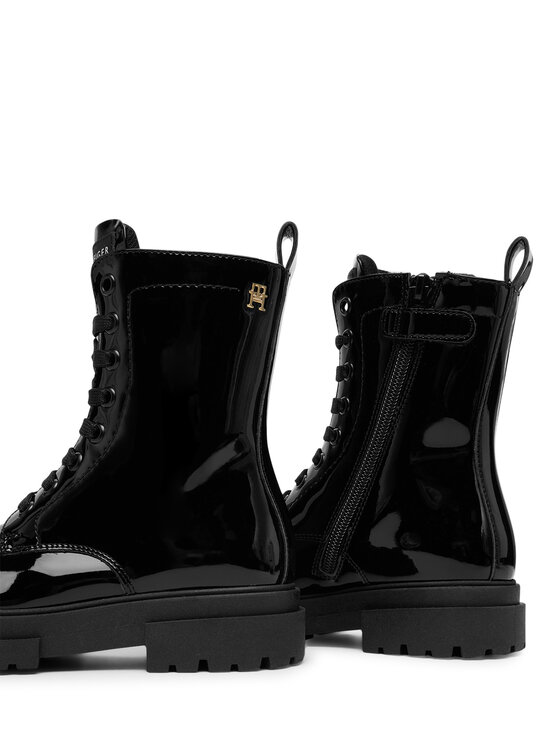 Tommy Hilfiger Tommy Hilfiger Schnürstiefeletten Lace-Up Bootie T4A5-34025-0775 S Schwarz