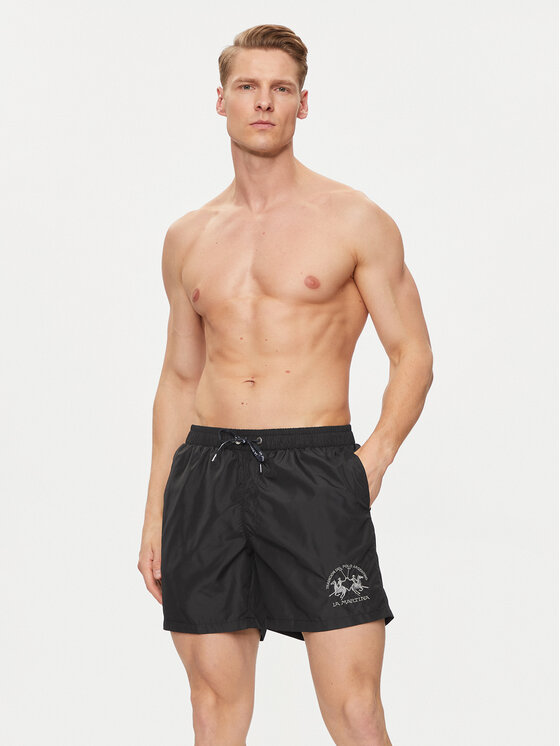 La Martina La Martina Badeshorts YMM001 PA023 Schwarz Regular Fit
