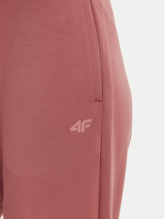 4F 4F Teplákové kalhoty 4FWAW23TTROF611 Růžová Relaxed Fit