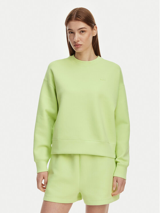Lacoste Lacoste Džemperis SF0046 Šviesiai žalia Oversize