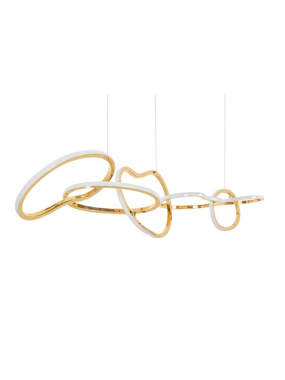 MIAhome MIAhome Lampa wisząca JAZZ 6 złota 155 cm Złoty