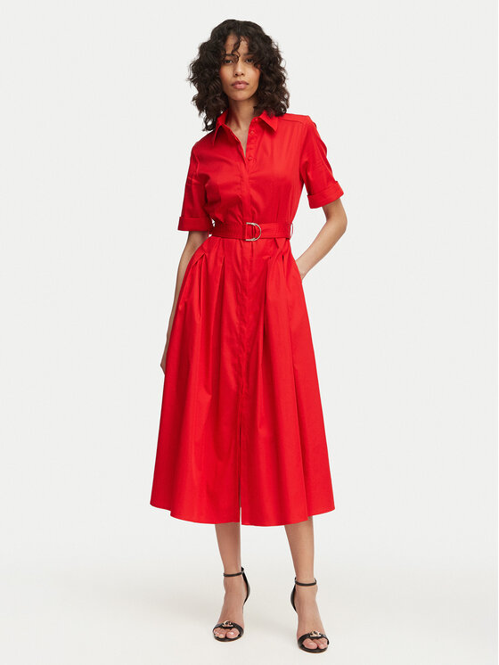 LOLA CASADEMUNT LOLA CASADEMUNT Vestito chemisier LS2616089 Rosso Regular Fit