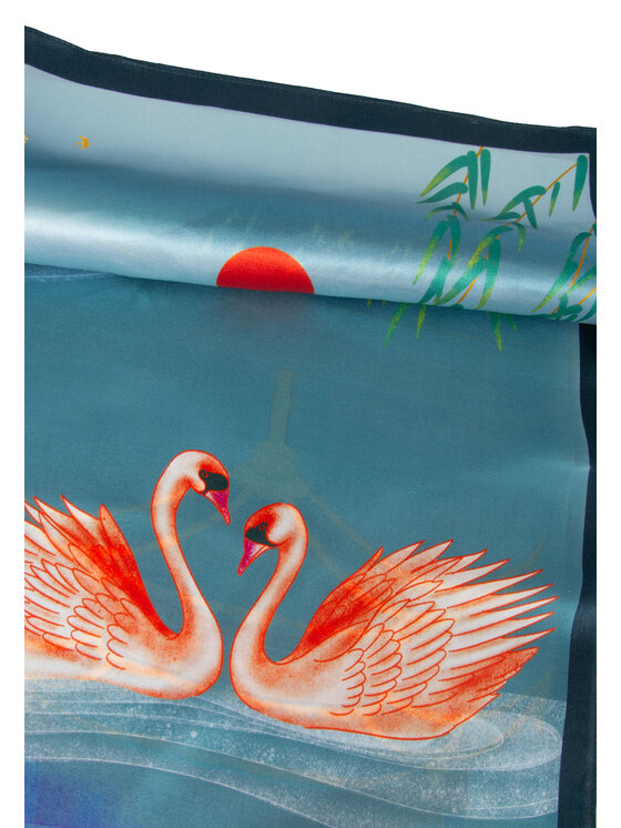 ALLORA BE UNIQUE ALLORA BE UNIQUE Foulard 100% silk Blu