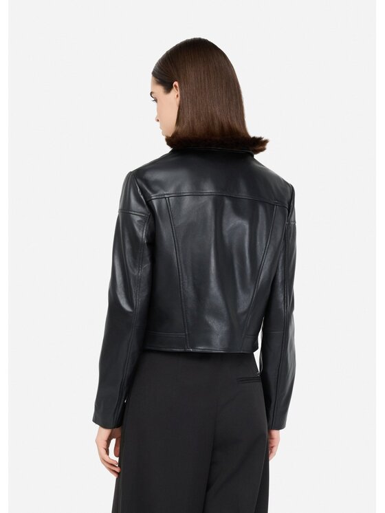 Liu Jo Liu Jo Giacca di pelle MF5174P040522222 Nero Regular Fit