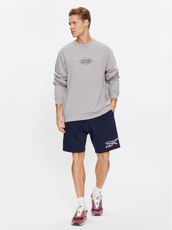 Reebok Reebok Mikina Sporting Goods IM1504 Šedá Regular Fit