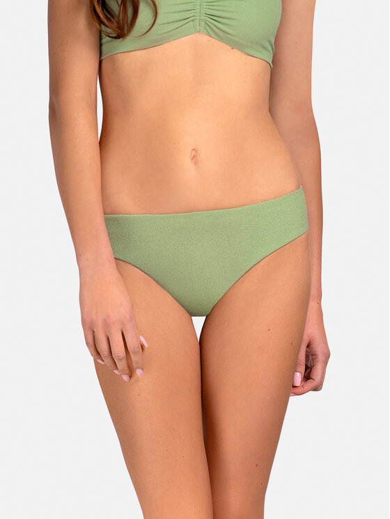 Miss Lou Miss Lou Dół od bikini D-OE1-Z Zielony