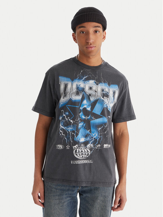 DC Shoes DC Shoes T-Shirt Skull Shock EDYZT0435 Černá Regular Fit
