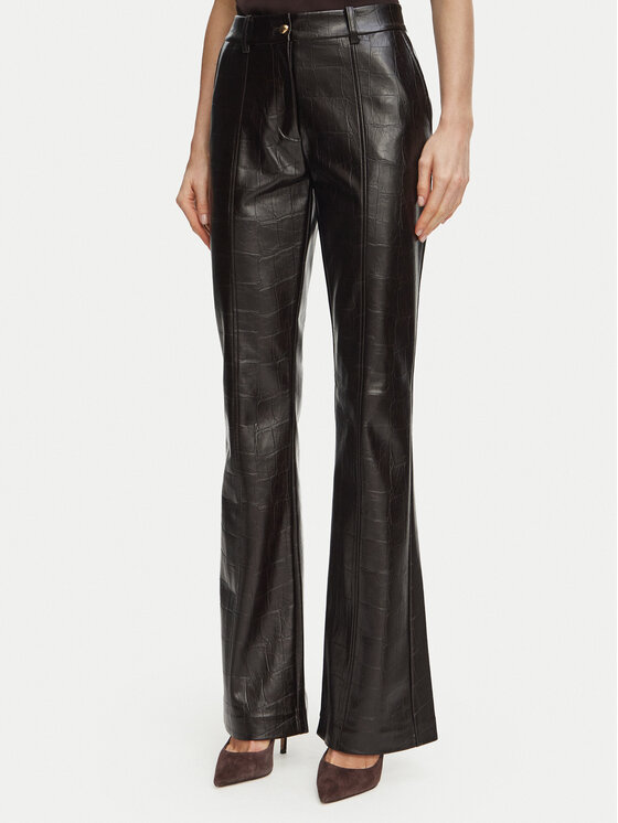 Marciano Guess Marciano Guess Штани зі штучної шкіри G6BB01 K6814 Темно-коричневий Regular Fit
