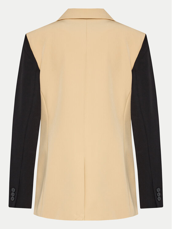 DKNY DKNY Marynarka UB4JX084 Beżowy Regular Fit