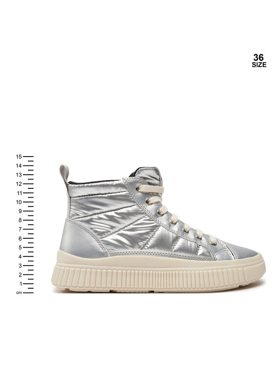 Geox Geox Sneakersy J Laquinny Girl J46M3C 0LVNF C1007 S Srebrny