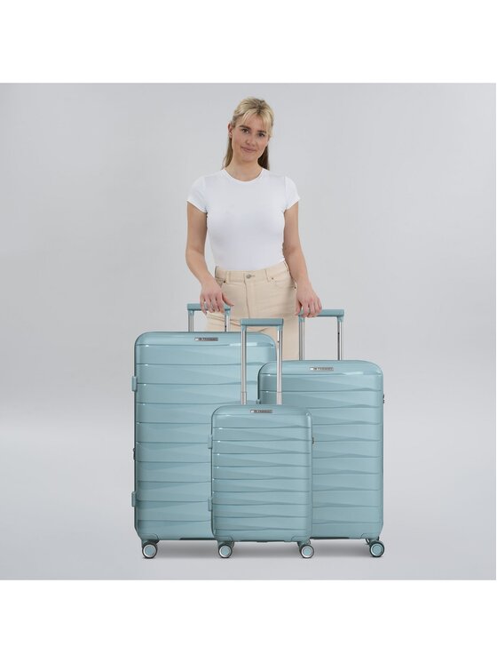Franky Franky Komplet walizek 301060 Błękitny