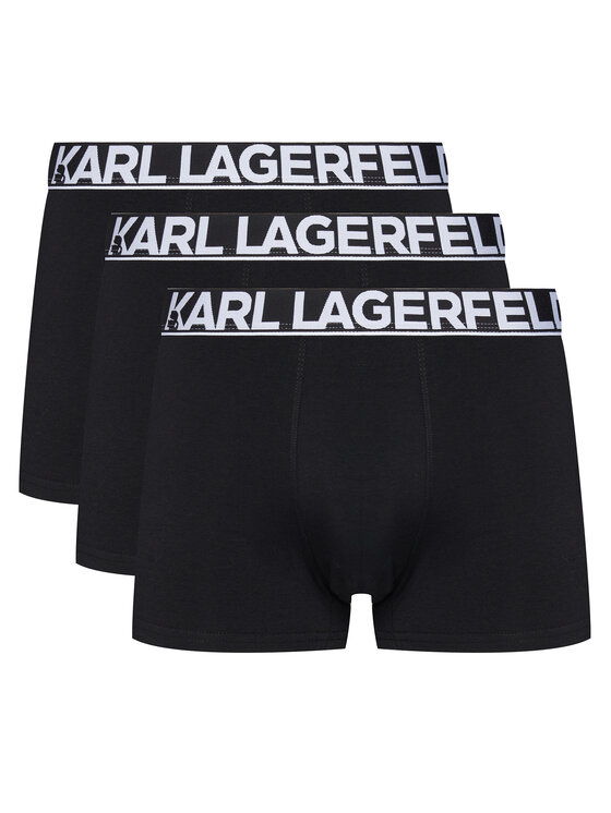 KARL LAGERFELD Komplet 3 par bokserek A3M47010 Czarny