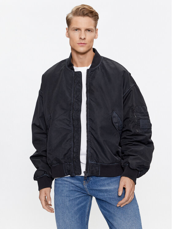 Calvin Klein Jeans Calvin Klein Jeans Μπόμπερ μπουφάν J30J323474 Μαύρο Oversize