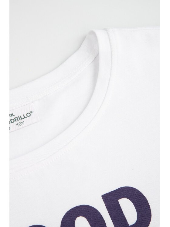 Coccodrillo Coccodrillo Tričko WC6143205SGJ-001 Biela Regular Fit
