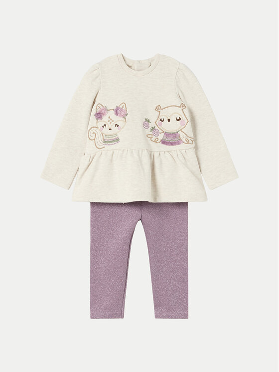 Mayoral Mayoral Completo felpa e leggings 2708 Viola Regular Fit