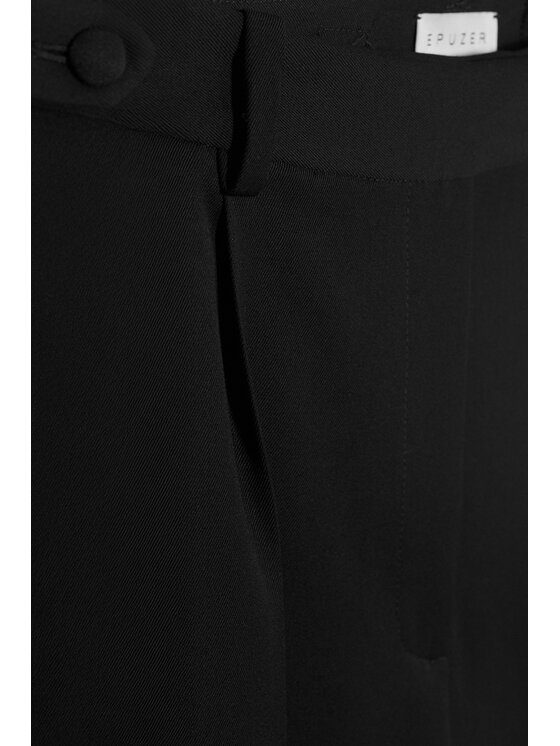 Epuzer Epuzer Spodnie materiałowe Phoenix wool Czarny Loose Leg