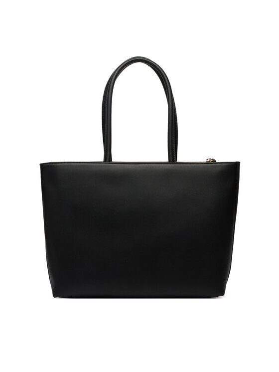 Tommy Hilfiger Tommy Hilfiger Ročna torba Th Logotape Tote AW0AW18742 Črna