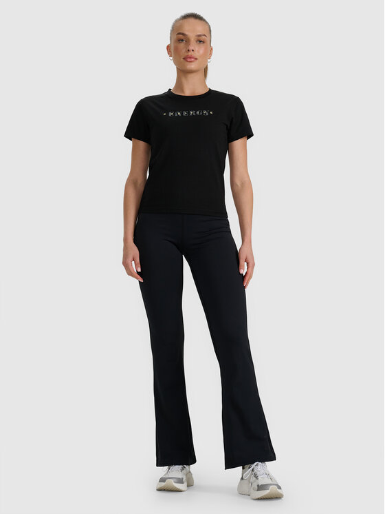 4F 4F Legginsy NATURAL REGENERATION Czarny Slim Fit