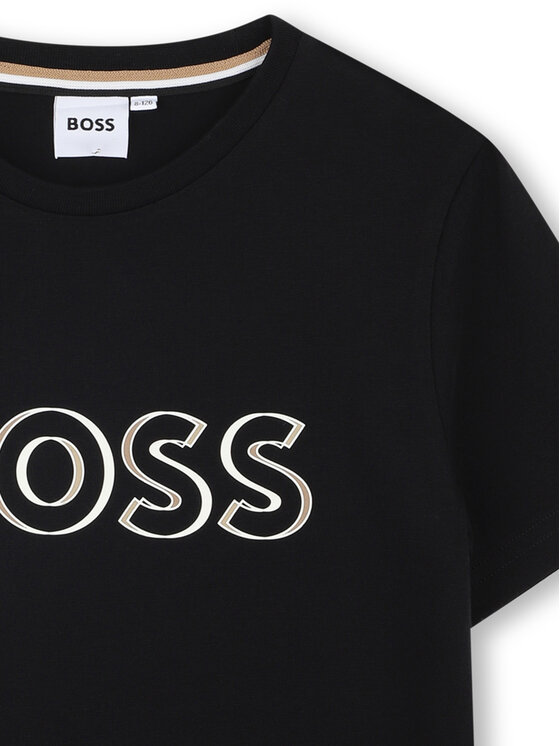 BOSS BOSS Футболка J52034 D Чорний Slim Fit