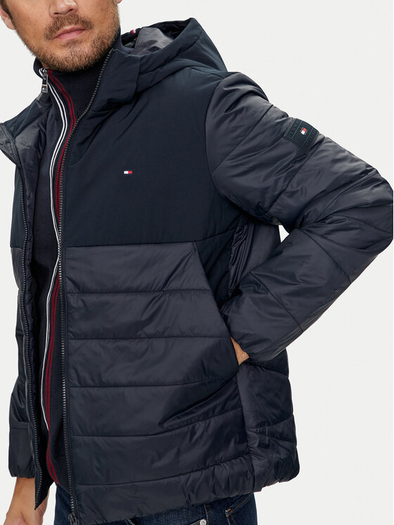 Tommy Hilfiger Tommy Hilfiger Kurtka zimowa MW0MW35654 Granatowy Regular Fit
