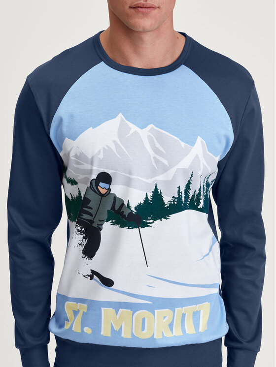 Calida Calida Pigiama 41984 Blu scuro Regular Fit