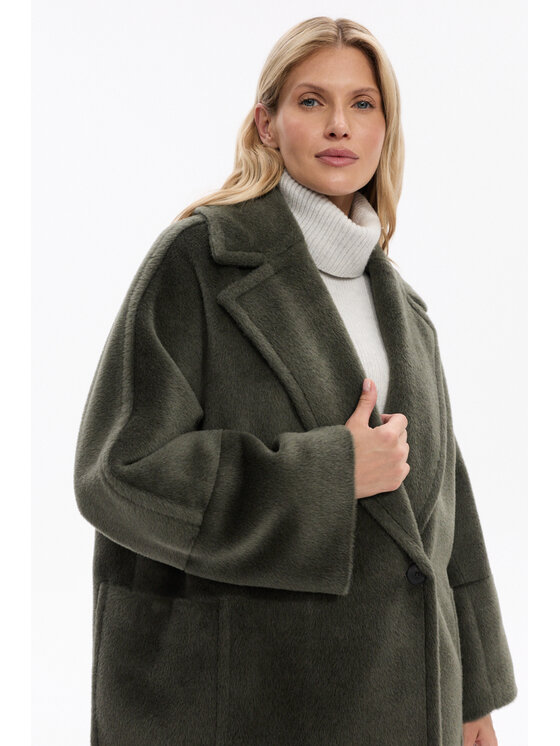 Deni Cler Milano Deni Cler Milano Kurtka przejściowa W-DC-9063-F5-A3-49-1 Zielony Oversize