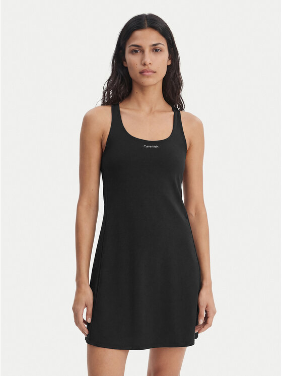 Calvin Klein Performance Calvin Klein Performance Vsakodnevna obleka Icon LVGWS6D903 Črna Regular Fit