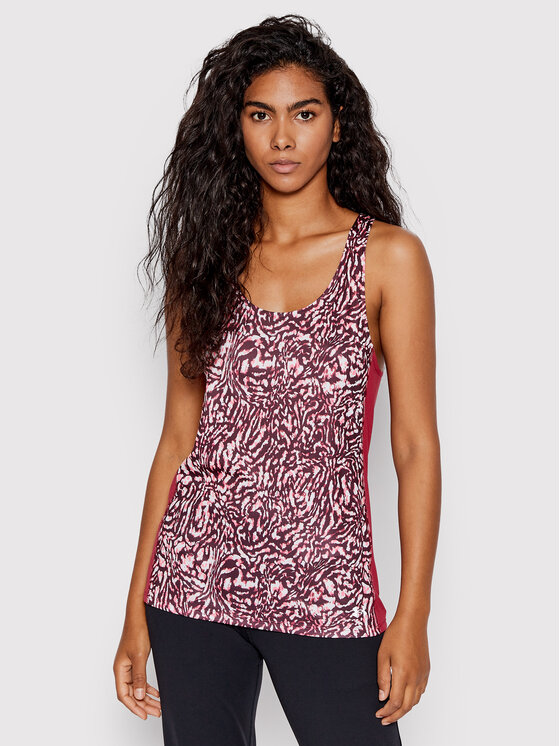 Under Armour Športna majica Ua Fly-By Printed 1367605 Roza Regular Fit