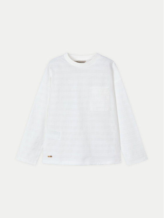 Mayoral Bluzka 3050 Biały Regular Fit