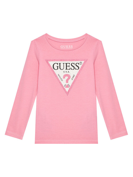 Guess Bluzka J2YI50 K6YW1 Różowy Regular Fit