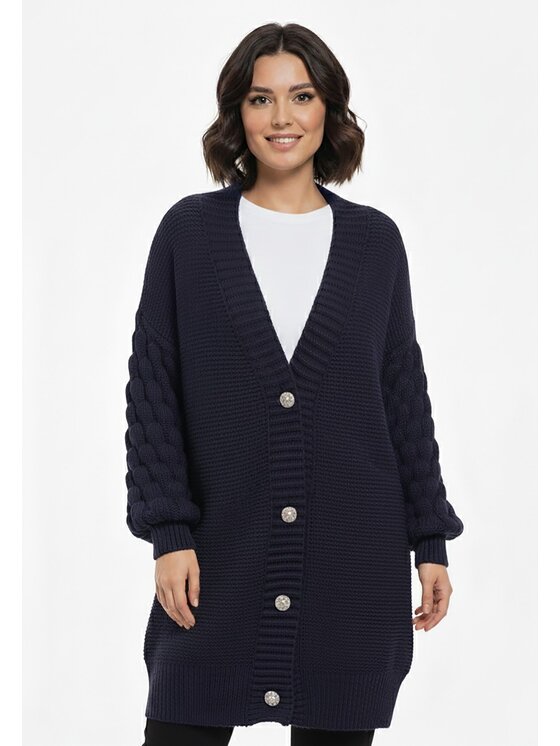 FIGL FIGL Ζακέτα M1270 Σκούρο μπλε Regular Fit